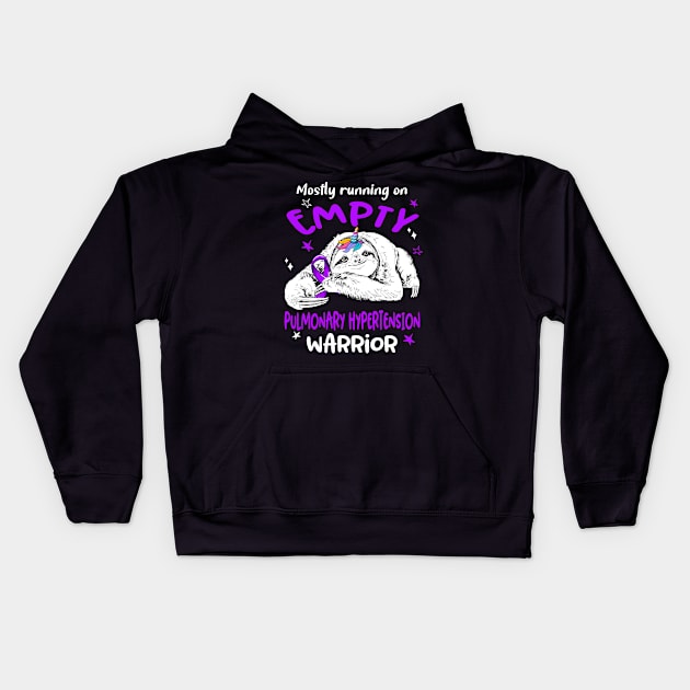 Mostly running on Empty Pulmonary Hypertension Warrior Kids Hoodie by ThePassion99